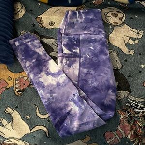 CVG Purple Tie Dye Full Length Leggings